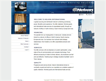 Tablet Screenshot of nelsoninternational.com